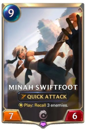 Minah Swiftfoot (LoR card)