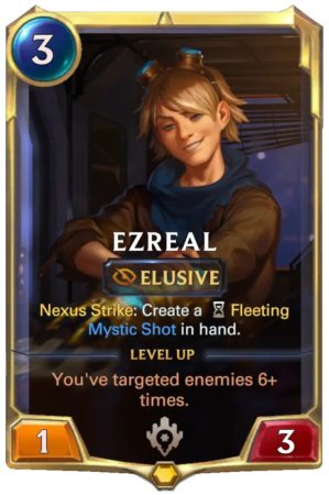 Ezreal level 1 (LoR card)