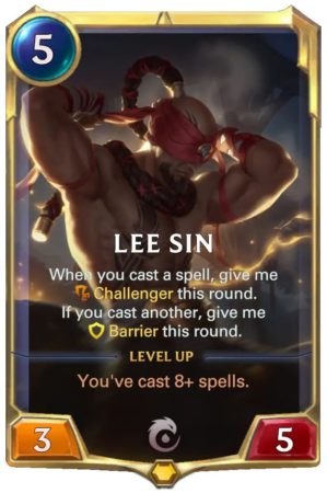 Lee Sin level 1 (LoR card)