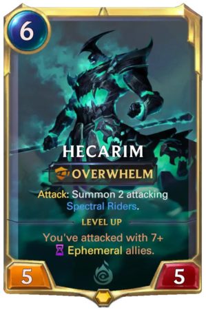 Hecarim level 1 (LoR card)