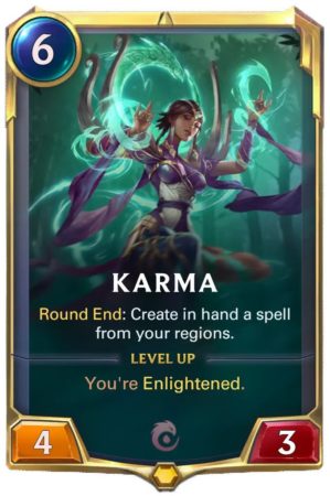 Karma level 1 (LoR card)