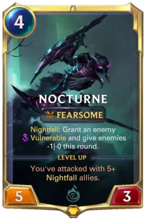 Nocturne Level 1 (LoR card)