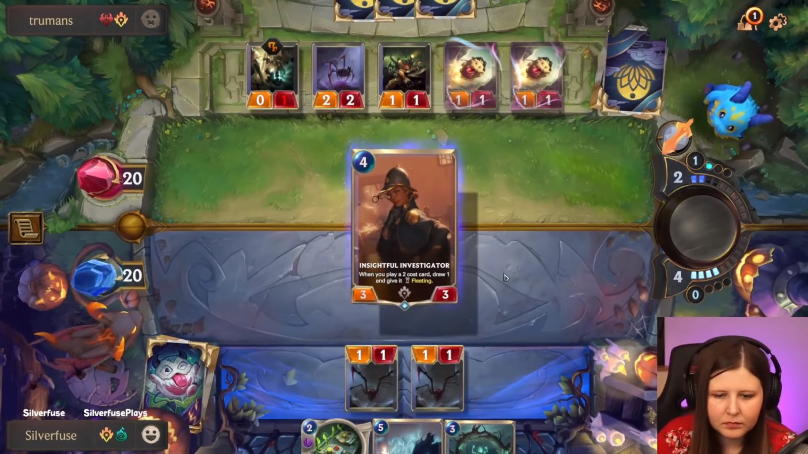 Turn 4 Insightful Investigator (Silverfuse screenshot)