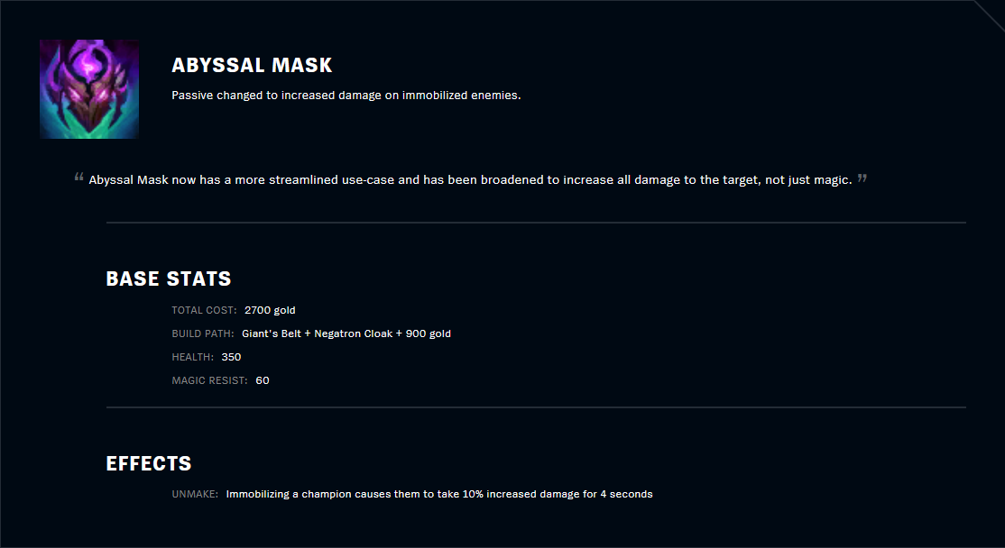 Abyssal Mask
