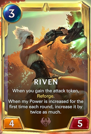 Cosmic Creation LoR Card Impressions: Riven (Sharpened Resolve