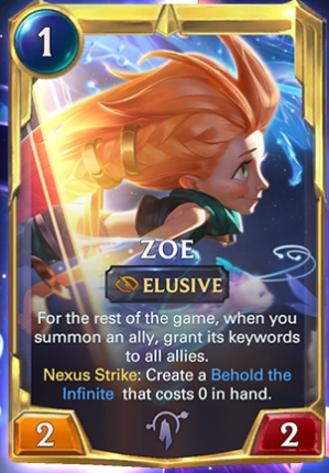 Zoe level 2 (LoR Card Reveal)