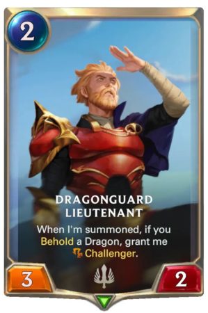 Dragonguard Lieutenant (LoR Card)