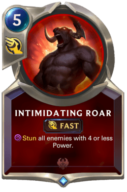 Old Intimidating Roar (LoR Card)