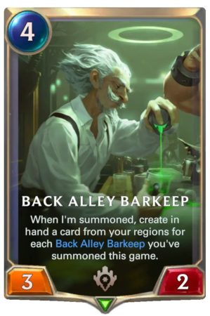 Back Alley Barkeep (LoR Card)