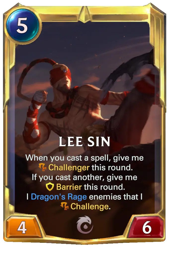 Lee Sin lvl2 (LoR Card)