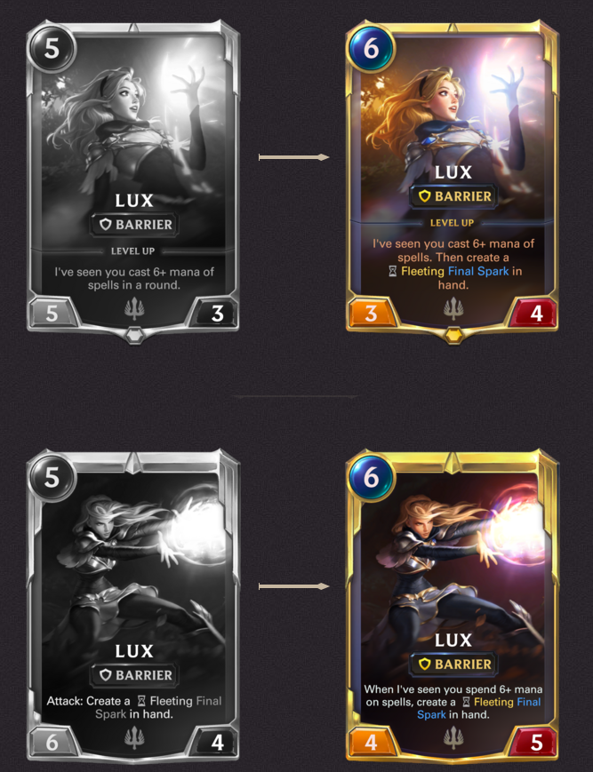 Lux comparison (LoR Card)