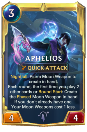 Aphelios level 2 (LoR card)