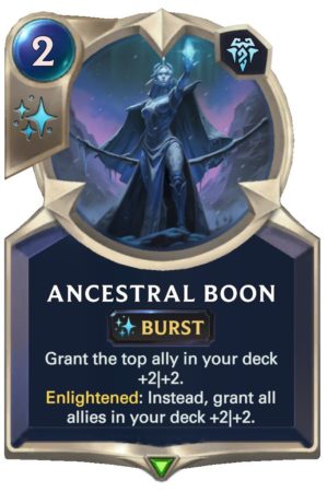 Ancestral Boon (LoR Card)