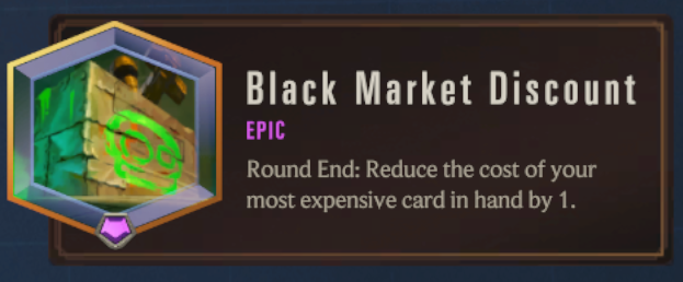 Black Market Discount (LoR Passive)