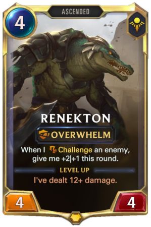 Renekton level 1 (LoR Card)