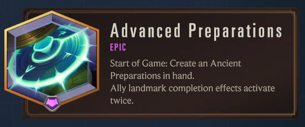 Advanced Preparations (Lab of Legends)