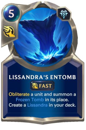 Lissandra's Entomb (LoR Card)