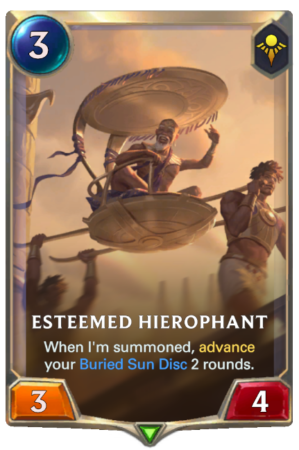 Esteemed Hierohant (LoR Card)