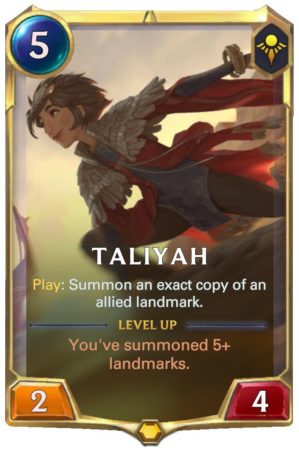 Taliyah level 1 (LoR Card)