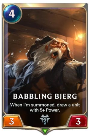Babbling Bjerg (LoR Card)