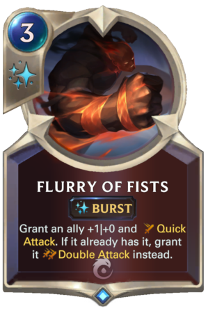 Flurry of Fists (LoR card)