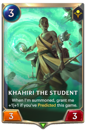 Khahiri the Student (LoR reveal)