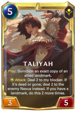 Taliyah level 2 (LoR Card)