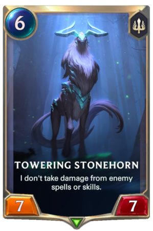 Towering Stonehorn (LoR Card)Towering Stonehorn (LoR Card)