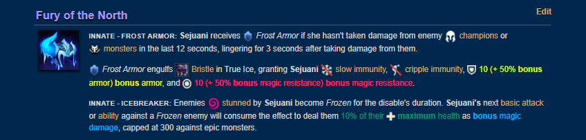 Sejuani Passive