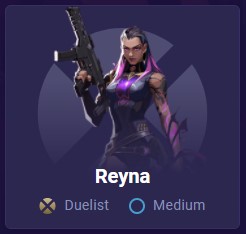 Reyna Medium difficulty card