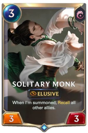 Solitary Monk (LoR Deck)