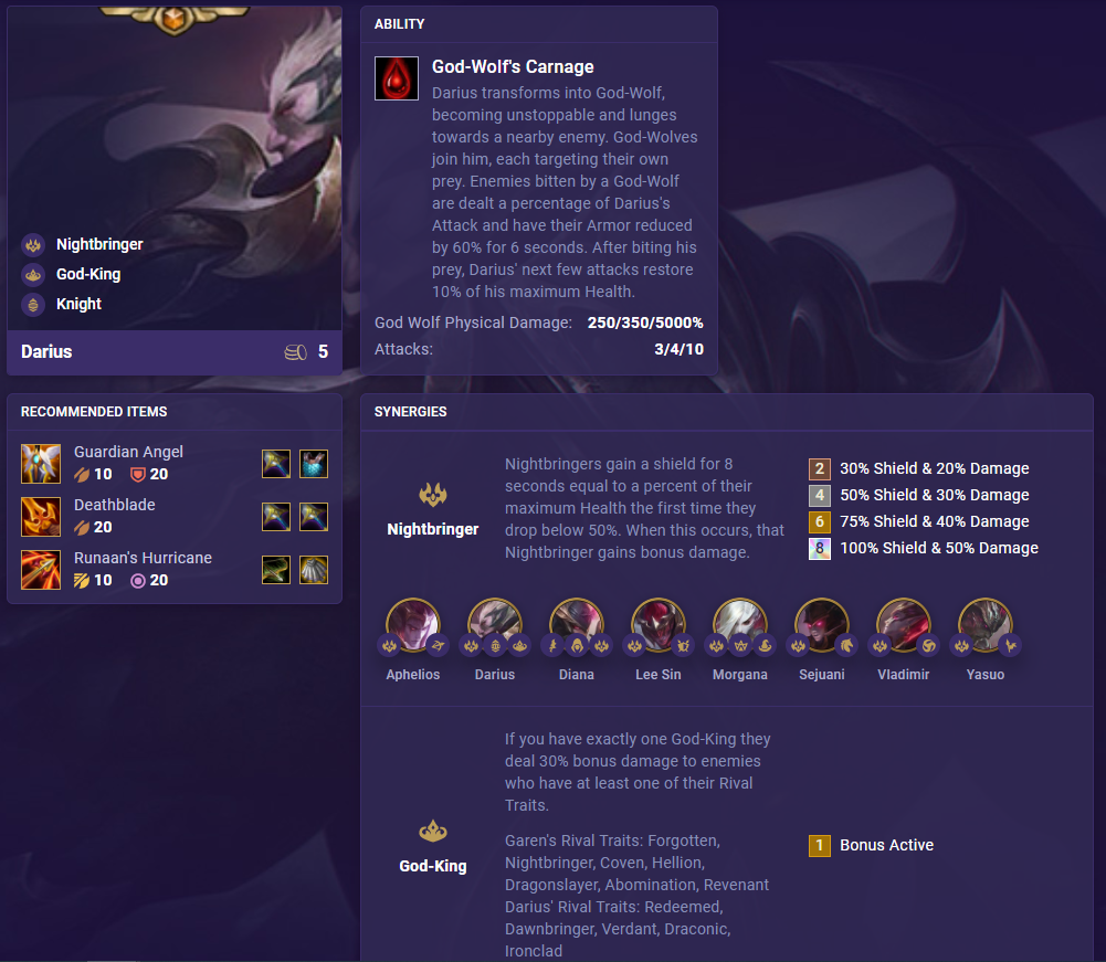 TFT Set 5 Darius