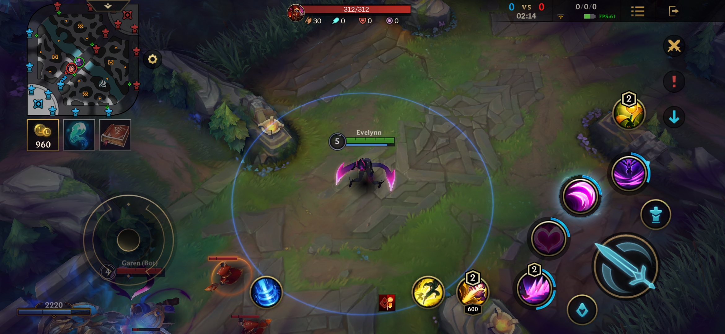 Evelynn ganking Wild Rift