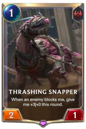 Thrashing Snapper (LoR Card)