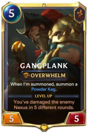 Gangplank level 1 (LoR Card)