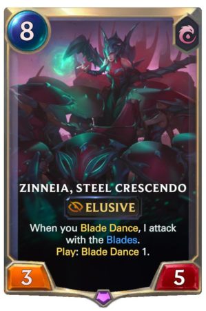 Zinneia, Steel Crescendo (LoR Card)