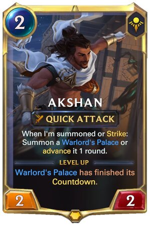 Akshan level 1 (LoR Card)