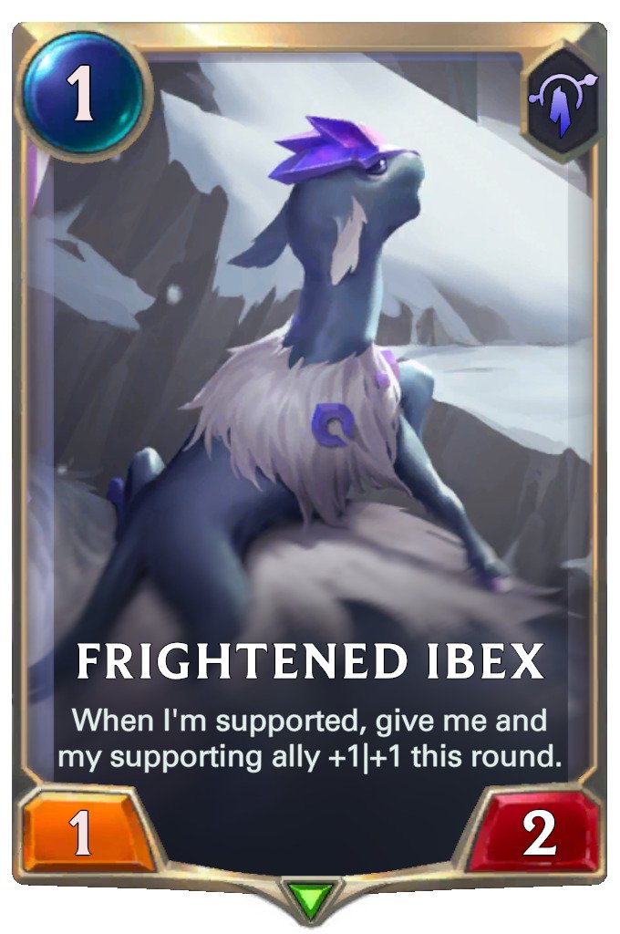 Frightened Ibex (LoR card)