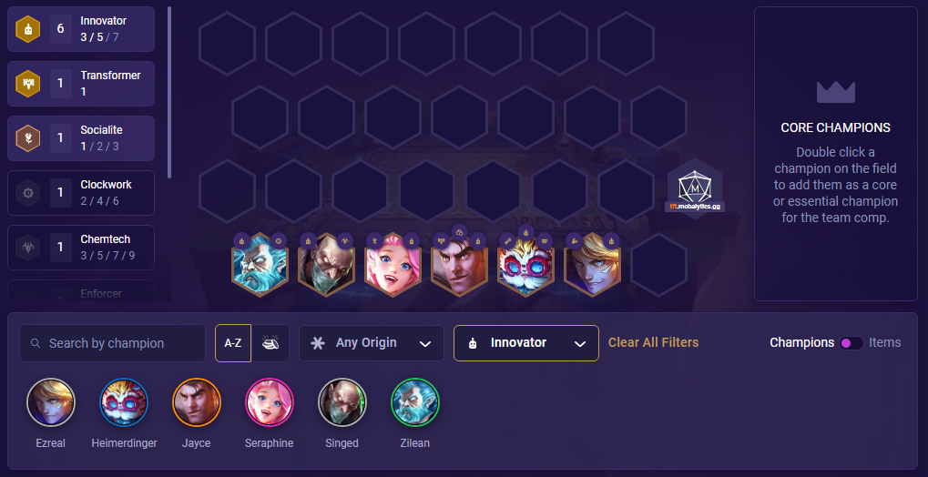 TFT Innovator Units