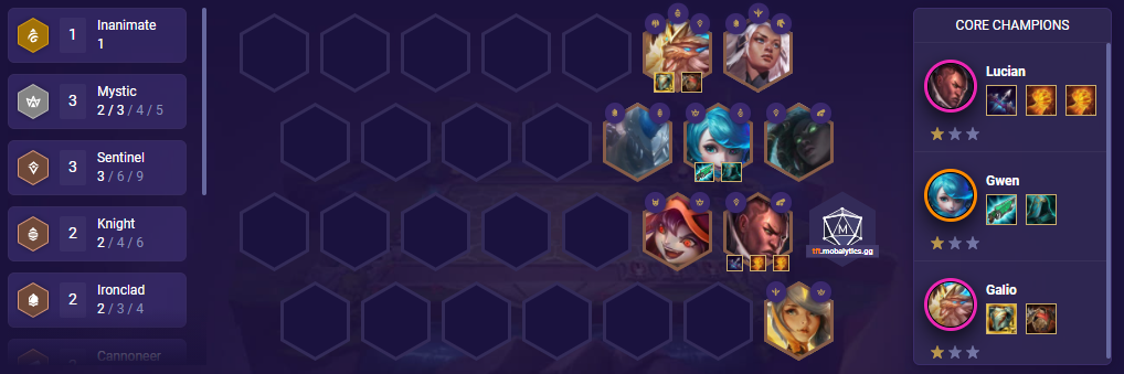 TFT Lucian Comp Set 5.5