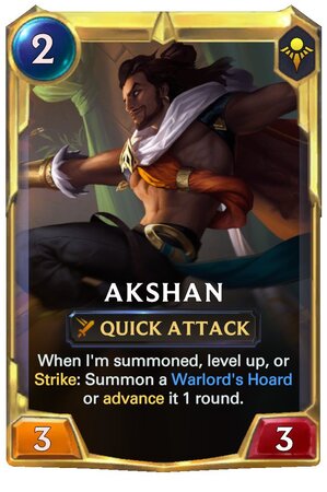 Akshan level 2 (LoR Card)