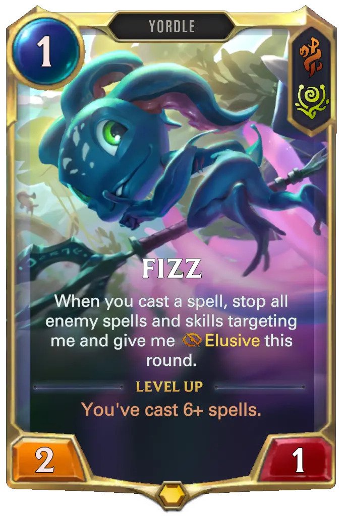 fizz dual region level 1 (lor card)