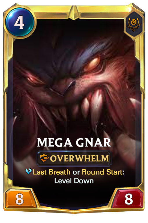 Gnar theorycrafted LoR card level 2