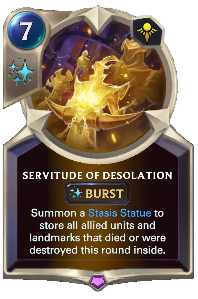 servitude of desolation (lor card)