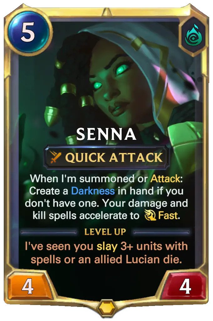 Senna level 1 (LoR card)