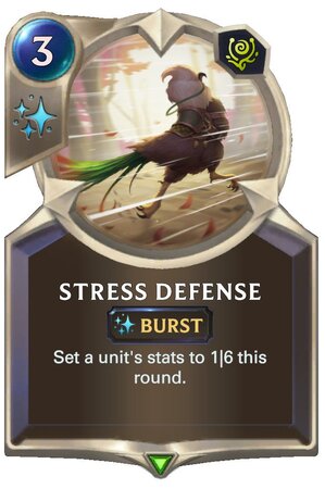 Stress Defense (LoR Card)