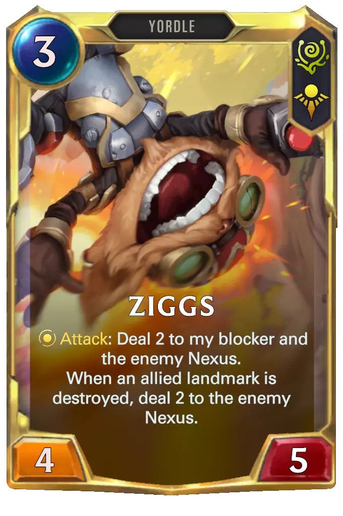 ziggs level 2 (lor card)