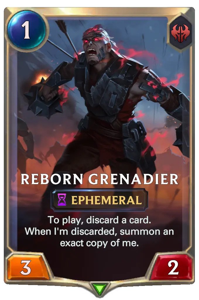 Reborn Grenadier (lor card)