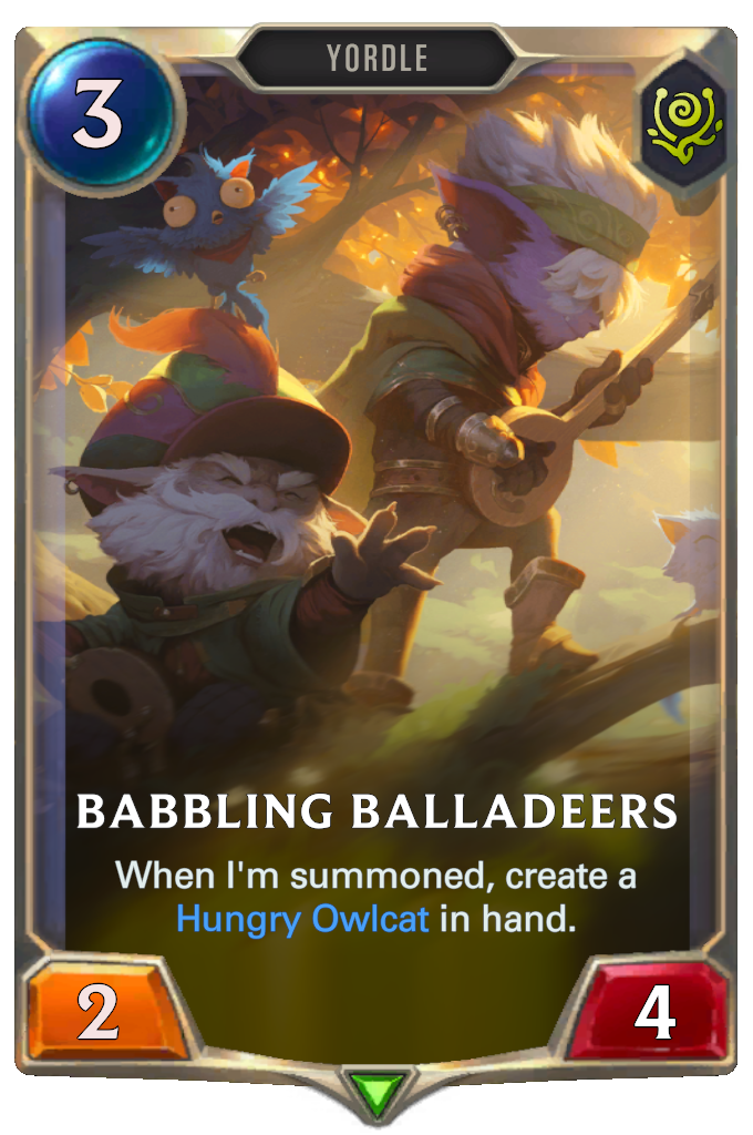 Babbling Balladeers (LoR card)