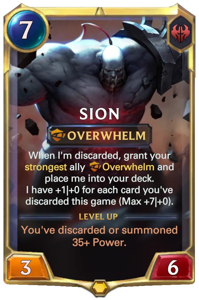 Sion level 1 (lor card)